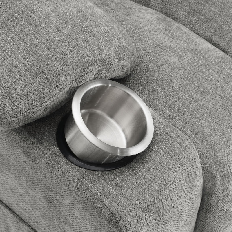 Houston Upholstered Power Lift Recliner Grey - 602284P