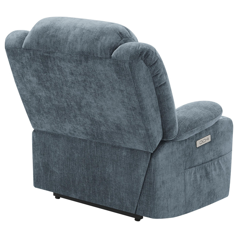 Houston Upholstered Power Lift Recliner Slate Blue - 602294P