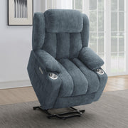Houston Upholstered Power Lift Recliner Slate Blue - 602294P