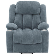 Houston Upholstered Power Lift Recliner Slate Blue - 602294P