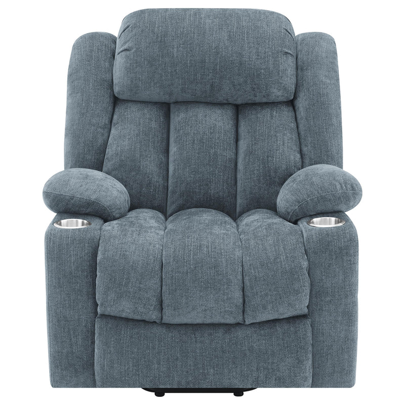 Houston Upholstered Power Lift Recliner Slate Blue - 602294P