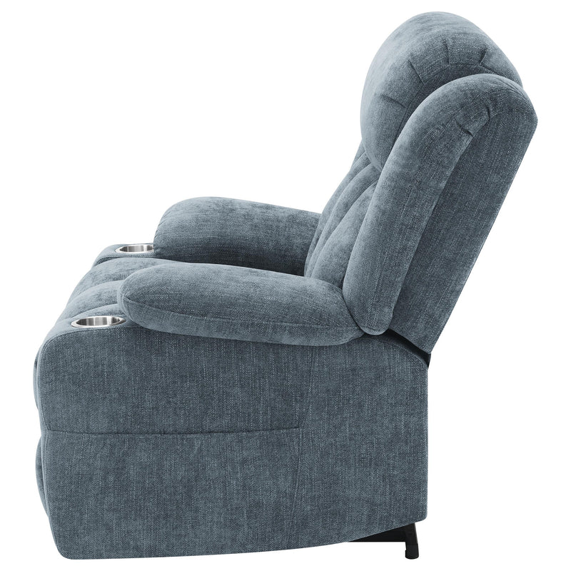Houston Upholstered Power Lift Recliner Slate Blue - 602294P