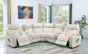 Houston White 3-pc Sectional - HOUSTON-WT-3-PC-SEC