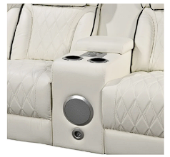 Houston White 3-pc Sectional - HOUSTON-WT-3-PC-SEC