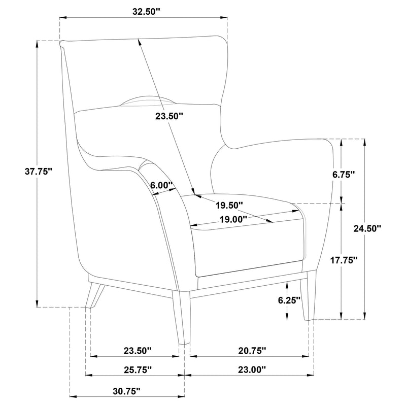 HP0426 Accent Chair Matcha / Coffee - 903271
