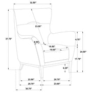 HP0426 Accent Chair Stone / Coffee - 903272