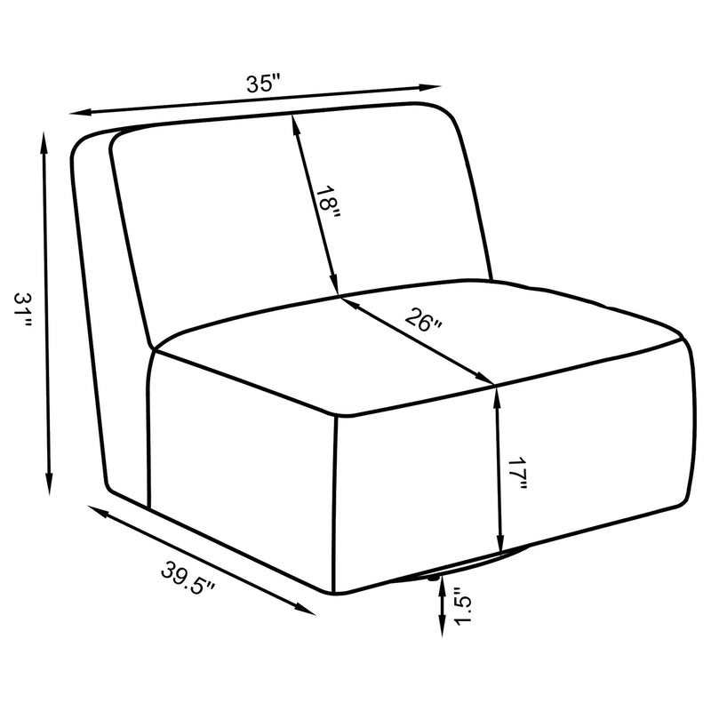 HP0426 Accent Swivel Chair Ecru - 905714