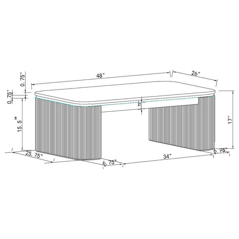 HP0426 Coffee Table Charcoal  - 710938