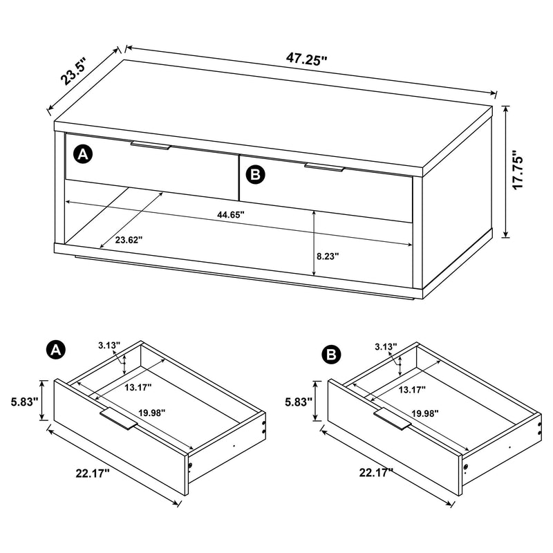 HP0426 Coffee Table Latte  - 710978