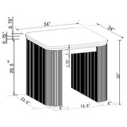 HP0426 End Table  Charcoal  - 710937