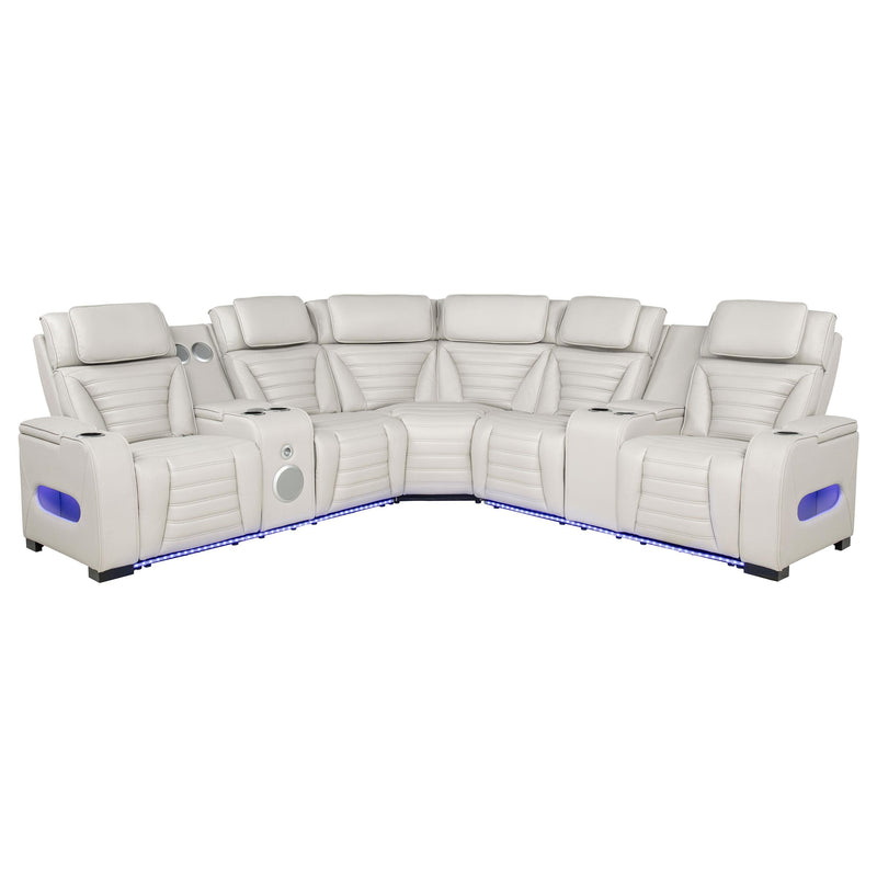 HP0426 Power2 Reclining Sectional 3 Pc Set Beige - 600560PP