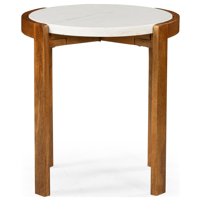 HP10.26 - India End Table in Brown / White - 706597