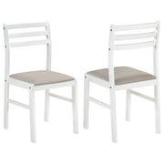 HP10.26 - Wood Side Chair in White / Beige - 190272WHT
