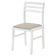 HP10.26 - Wood Side Chair in White / Beige - 190272WHT