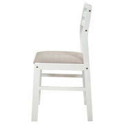 HP10.26 - Wood Side Chair in White / Beige - 190272WHT