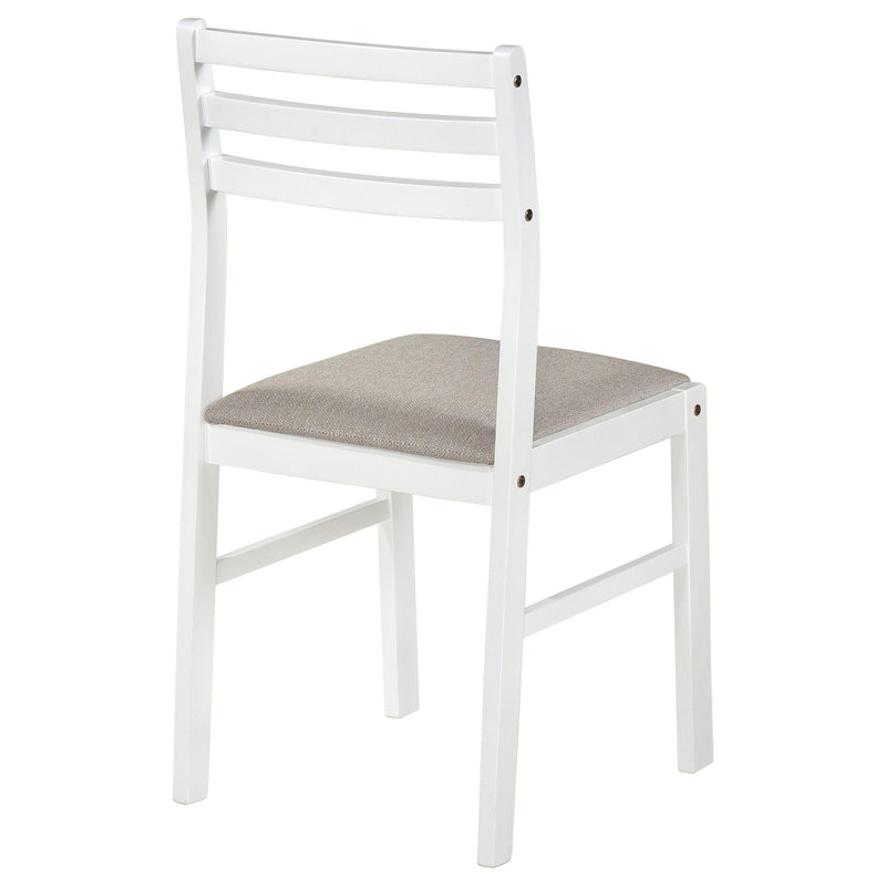 HP10.26 - Wood Side Chair in White / Beige - 190272WHT