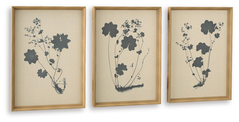 Huddwick Linen/Black Wall Art (Set of 3) - A8000559