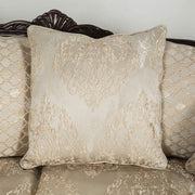 Huelva Beige/Dark Cherry Loveseat - SM6452-LV