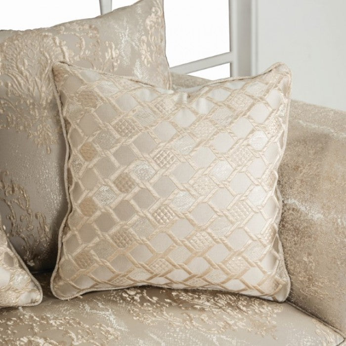 Huelva Beige/Dark Cherry Sofa - SM6452-SF