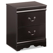 Huey Vineyard Black Full Sleigh Bed, Chest and 2 Nightstands - B128B47