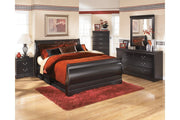 Huey Vineyard Black Nightstand - Gate FurnitureNightstand