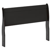Huey Vineyard Black Queen Sleigh Headboard, Dresser, Mirror and Nightstand - B128B38