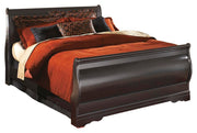 Huey Vineyard Black Queen Sleight Bed and Chest - B128B48