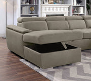 Hugo Ash Brown Sectional - CM6963-SECT