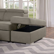 Hugo Ash Brown Sectional - CM6963-SECT