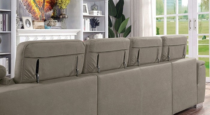 Hugo Ash Brown Sectional - CM6963-SECT
