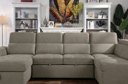 Hugo Ash Brown Sectional - CM6963-SECT