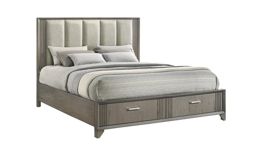 Hugo King Storage Bed Gray - Hugo King Storage Bed Gray