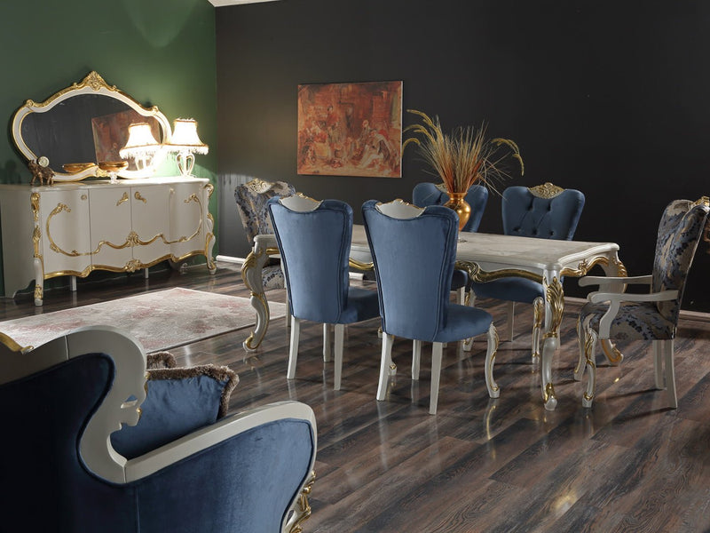 Hunkar 10 Person Dining Room Set - Gate FurnitureDining Room Sets