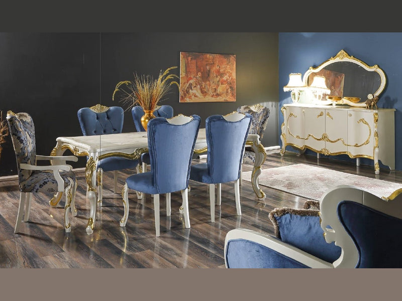 Hunkar 10 Person Dining Room Set - Gate FurnitureDining Room Sets