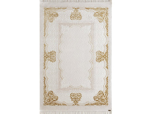 Hunkar Area Rug in Gold / Cream - Gate FurnitureArea Rugs