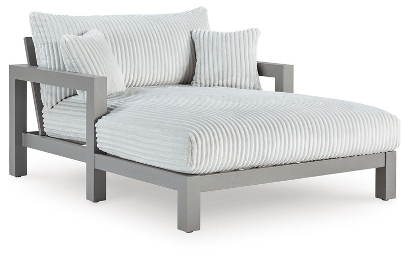 Hurley Park Gray Outdoor Chaise Lounge with Cushion - PCP695-815