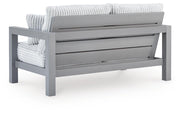 Hurley Park Outdoor Sofa and Loveseat in Gray - PKG021152