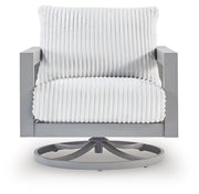 Hurley Park Outdoor Sofa with 2 Lounge Chairs in Gray - PKG021153