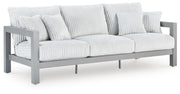 Hurley Park Outdoor Sofa with 2 Lounge Chairs in Gray - PKG021153