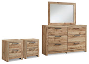 Hyanna Dresser, Mirror and 2 Nightstands - B1050B69