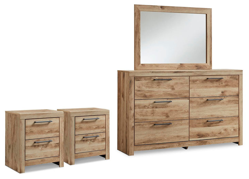 Hyanna Dresser, Mirror and 2 Nightstands - B1050B69