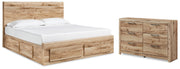 Hyanna King Panel Storage Bed and Dresser - B1050B67