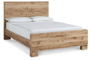 Hyanna Tan Brown Queen Panel Bed - Gate FurnitureQueen Bed