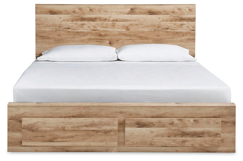 Hyanna Tan Brown Queen Panel Storage Bed and Chest - B1050B51