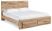 Hyanna Tan Brown Queen Panel Storage Bed and Chest - B1050B51