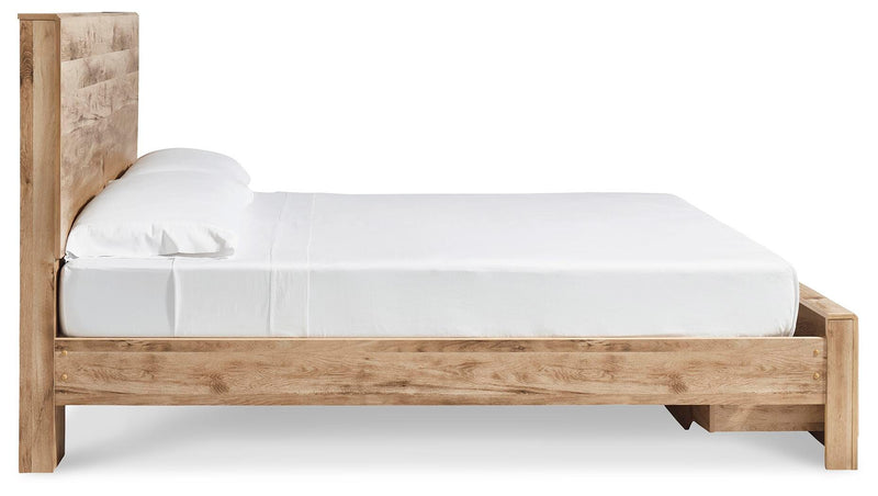 Hyanna Tan Brown Queen Panel Storage Bed and Chest - B1050B51