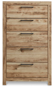 Hyanna Tan Brown Queen Panel Storage Bed and Chest - B1050B51