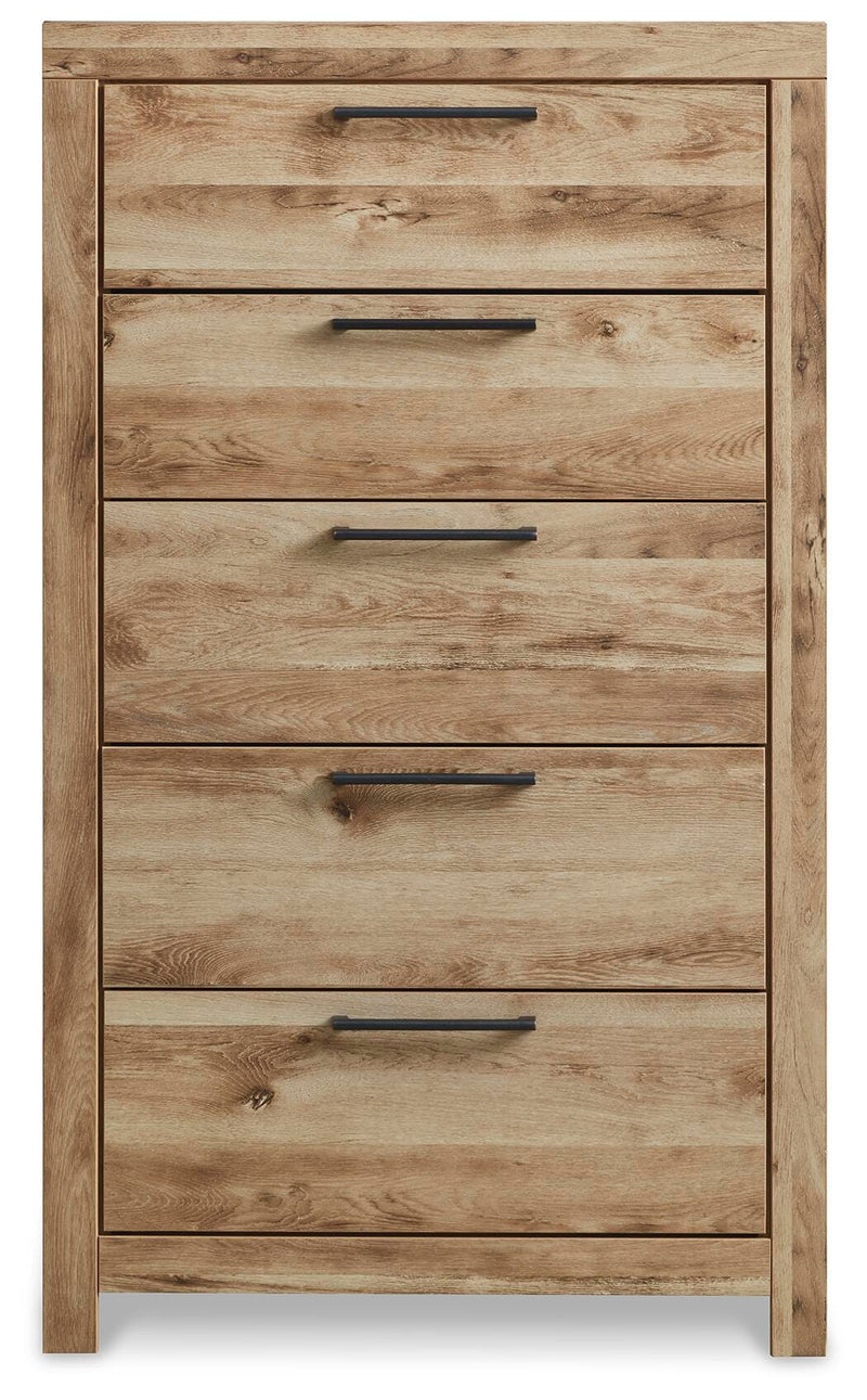 Hyanna Tan Brown Queen Panel Storage Bed and Chest - B1050B51
