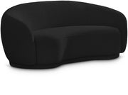 Hyde 64" Boucle Fabric Upholstered Loveseat in Black - 693Black-L