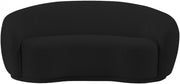 Hyde 64" Boucle Fabric Upholstered Loveseat in Black - 693Black-L